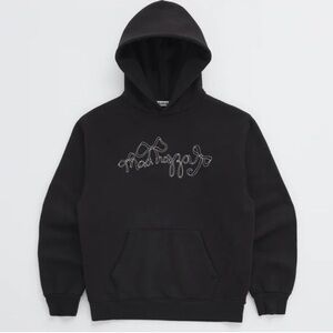 Madhappy Black Hoodie with Embroidered Logo